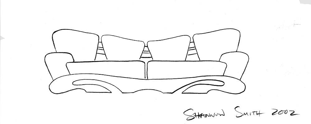 Couch design sketch