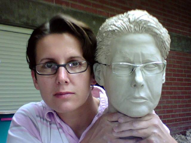 Self portrait sculpture