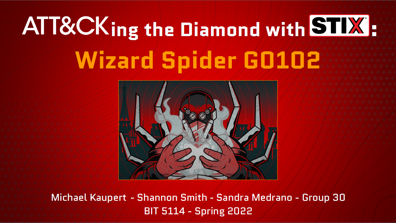 Wizard Spider project screenshot